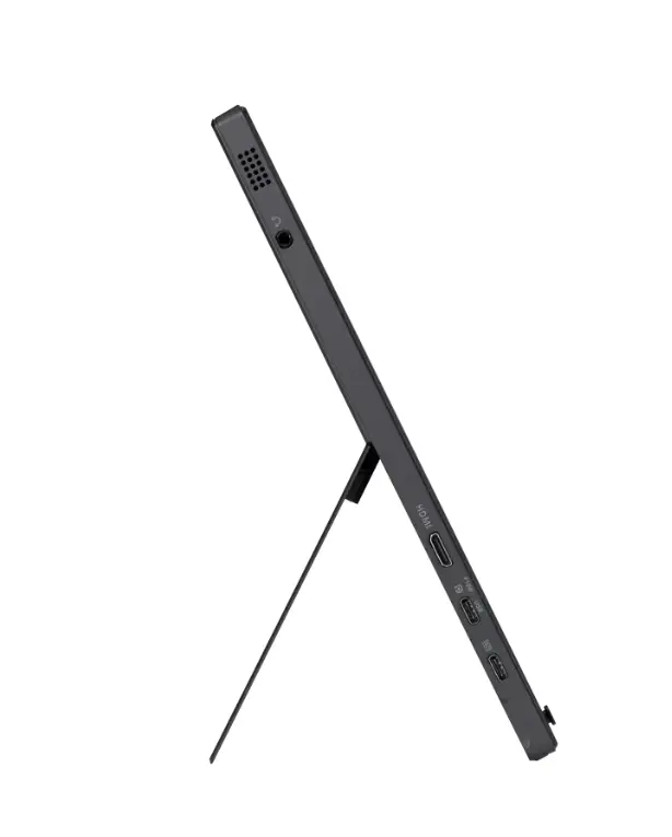 Монитор, Asus ZenScreen Touch MB16AMTR portable monitor, 16 '' FHD (1920 x 1080), IPS, 10-point touch, 250 cd/m2,Built-in Battery, Hybrid Signal Solution, Mini-HDMI, ergo kickstand, tripod socket, ASUS Flicker Free and Low Blue Light technologies, 2 x1w, Black - image 4