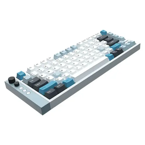 Lamzu професионална геймърска механична клавиатура Professional Gaming Mechanical Keyboard JET 75 - 8K, Magnetic Gateron Jade Switches - White/Blue - image 2