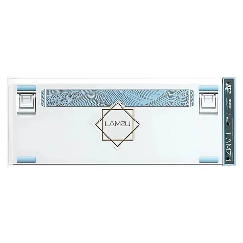 Lamzu професионална геймърска механична клавиатура Professional Gaming Mechanical Keyboard JET 75 - 8K, Magnetic Gateron Jade Switches - White/Blue - image 3