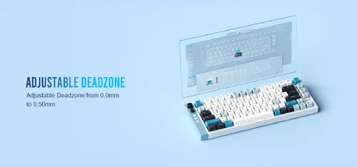 Lamzu професионална геймърска механична клавиатура Professional Gaming Mechanical Keyboard JET 75 - 8K, Magnetic Gateron Jade Switches - Black/Yellow - image 12