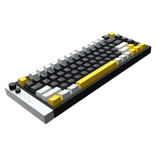 Lamzu професионална геймърска механична клавиатура Professional Gaming Mechanical Keyboard JET 75 - 8K, Magnetic Gateron Jade Switches - Black/Yellow - image 2