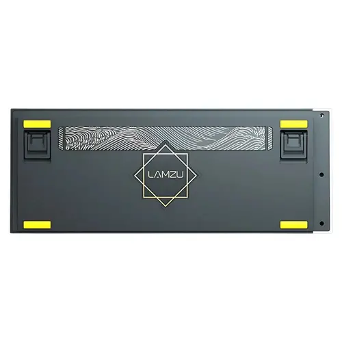 Lamzu професионална геймърска механична клавиатура Professional Gaming Mechanical Keyboard JET 75 - 8K, Magnetic Gateron Jade Switches - Black/Yellow - image 3