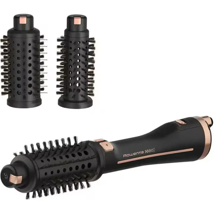 Електрическа четка за коса, Rowenta CF9625F0 Brush Ultimate Experience, Rotative, 2-In-1 Performance And Efficiency,Style Assist Program, Three Brushes To Cover All Hair Types, Pro Keratin Bristles, Ionic Generator, Compact And Ergonomic With Pouch - image 3