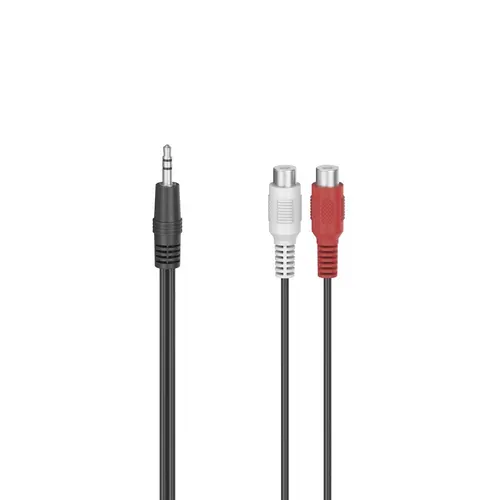 HAMA Adaptor audio, 2 x RCA mamă - jack 3.5 mm tată, stereo - 1