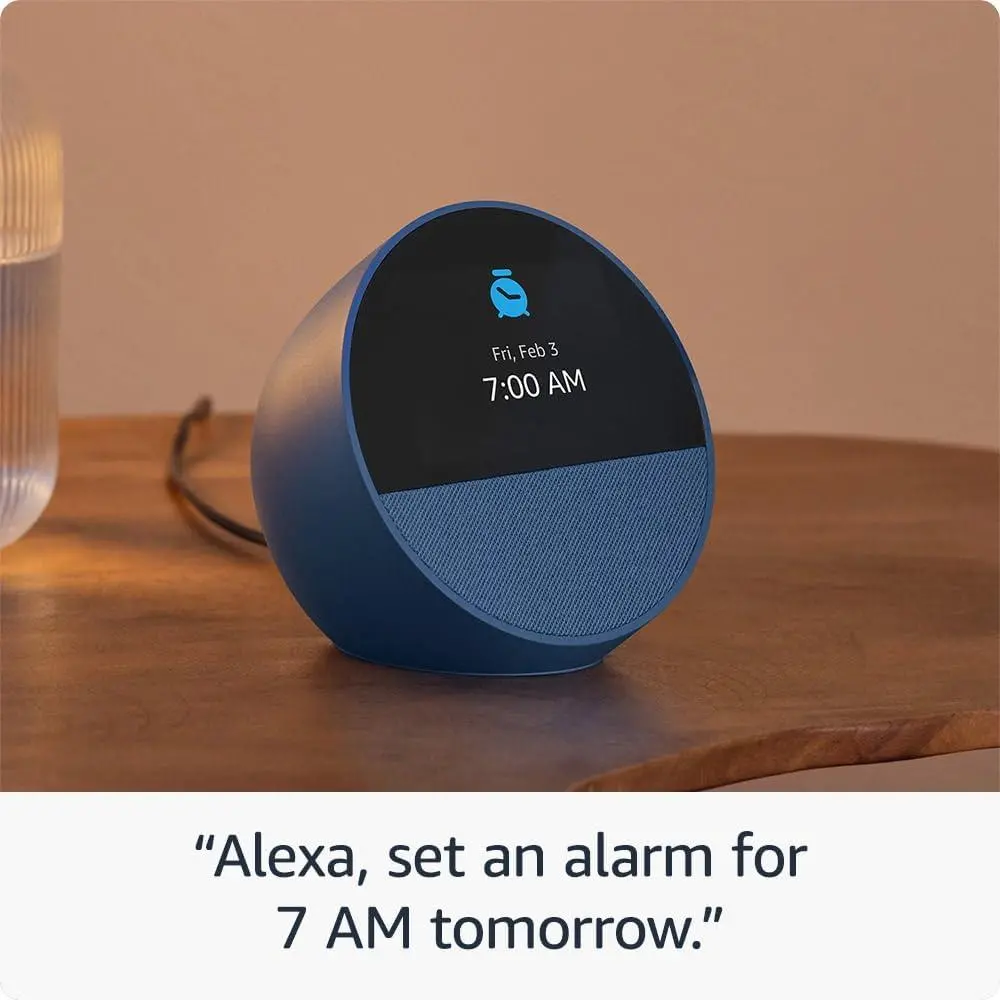 Смарт часовник Amazon Echo Spot 2024 , гласов асистент, Blue - image 1