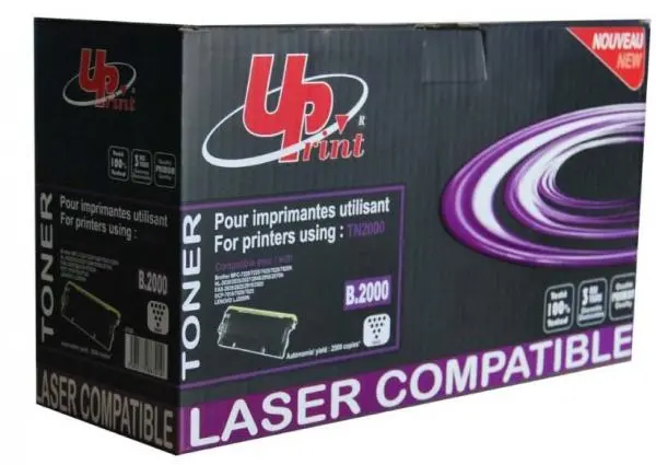 Κασέτα γραφίτη UPRINT TN350/TN2000/2005/TN2025, BROTHER, Μαύρο
