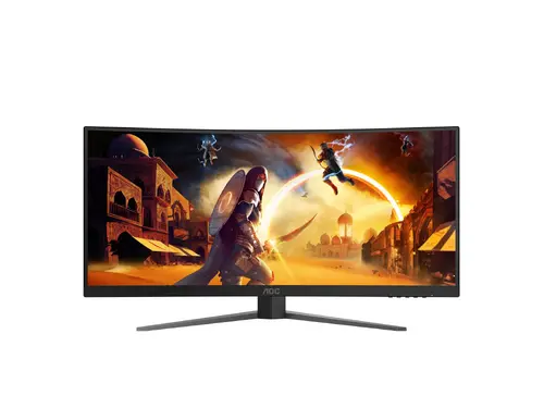 Монитор, AOC CU34G4Z, 34" Curved 1500R, VA, WLED, 3440x1440@240Hz, 1ms GtG, 0.3ms MPRT, 450cd m/2, 2500:1, 80M:1 DCR, Adaptive Sync, FlickerFree, Low Blue Light, Tilt, Height Adjust, Pivot, Swivel, 2xHDMI, DP, USB hub - image 1