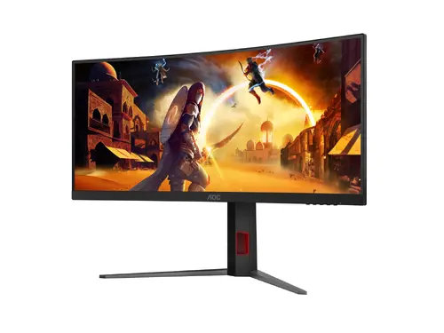 Монитор, AOC CU34G4Z, 34" Curved 1500R, VA, WLED, 3440x1440@240Hz, 1ms GtG, 0.3ms MPRT, 450cd m/2, 2500:1, 80M:1 DCR, Adaptive Sync, FlickerFree, Low Blue Light, Tilt, Height Adjust, Pivot, Swivel, 2xHDMI, DP, USB hub - image 2