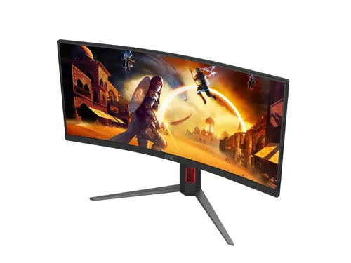 Монитор, AOC CU34G4Z, 34" Curved 1500R, VA, WLED, 3440x1440@240Hz, 1ms GtG, 0.3ms MPRT, 450cd m/2, 2500:1, 80M:1 DCR, Adaptive Sync, FlickerFree, Low Blue Light, Tilt, Height Adjust, Pivot, Swivel, 2xHDMI, DP, USB hub - image 3