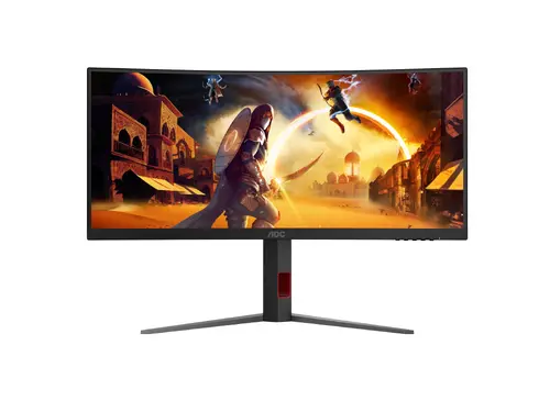 Монитор, AOC CU34G4Z, 34" Curved 1500R, VA, WLED, 3440x1440@240Hz, 1ms GtG, 0.3ms MPRT, 450cd m/2, 2500:1, 80M:1 DCR, Adaptive Sync, FlickerFree, Low Blue Light, Tilt, Height Adjust, Pivot, Swivel, 2xHDMI, DP, USB hub
