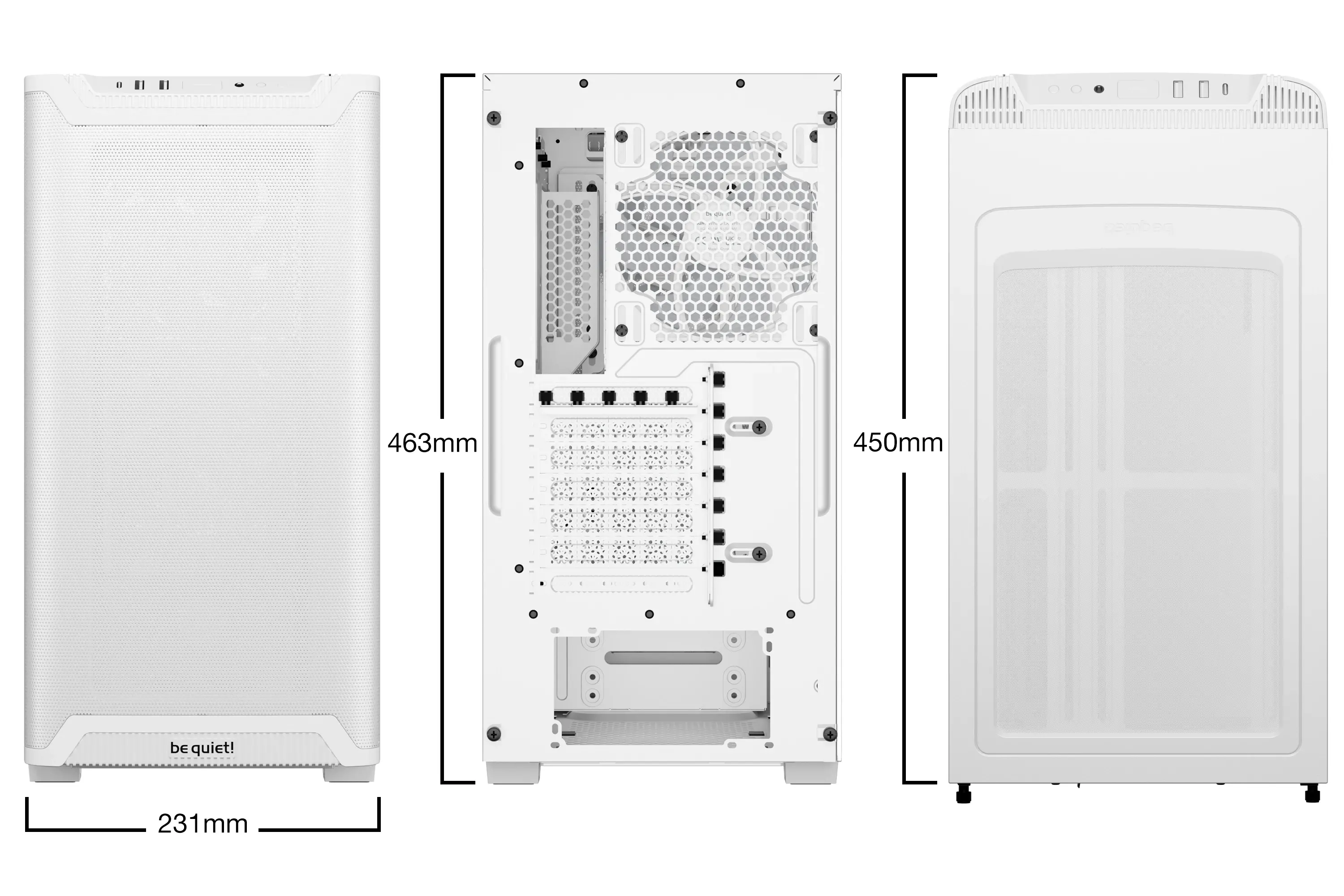 be quiet! кутия Case ATX - Pure Base 501 LX White - image 1