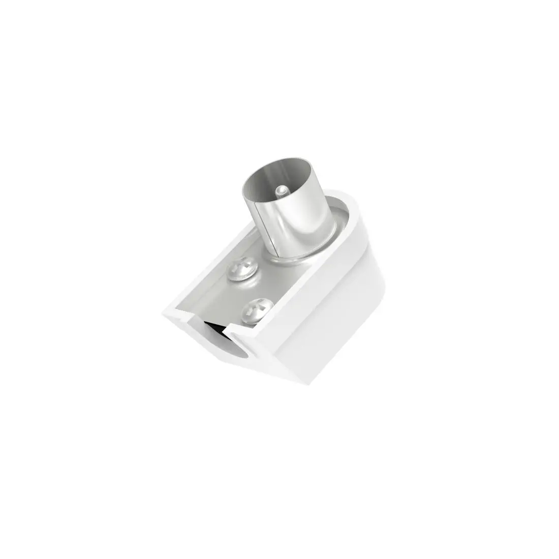 HAMA Unghi coaxial, tată, screw-on