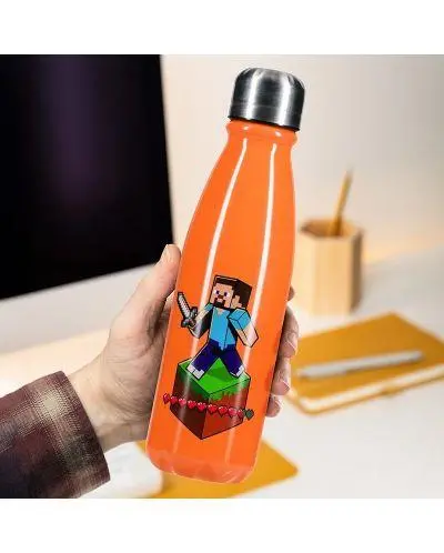 Бутилка Paladone Minecraft - Aluminium Water Bottle, 600ml, PP12074MCF - image 1