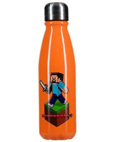 Бутилка Paladone Minecraft - Aluminium Water Bottle, 600ml, PP12074MCF