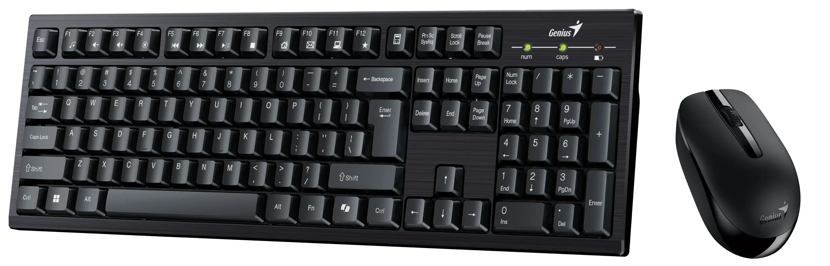Genius клавиатура и мишка Wireless Keyboard and Mouse - KM-8101 Black - AI, BG, 2.4GHZ