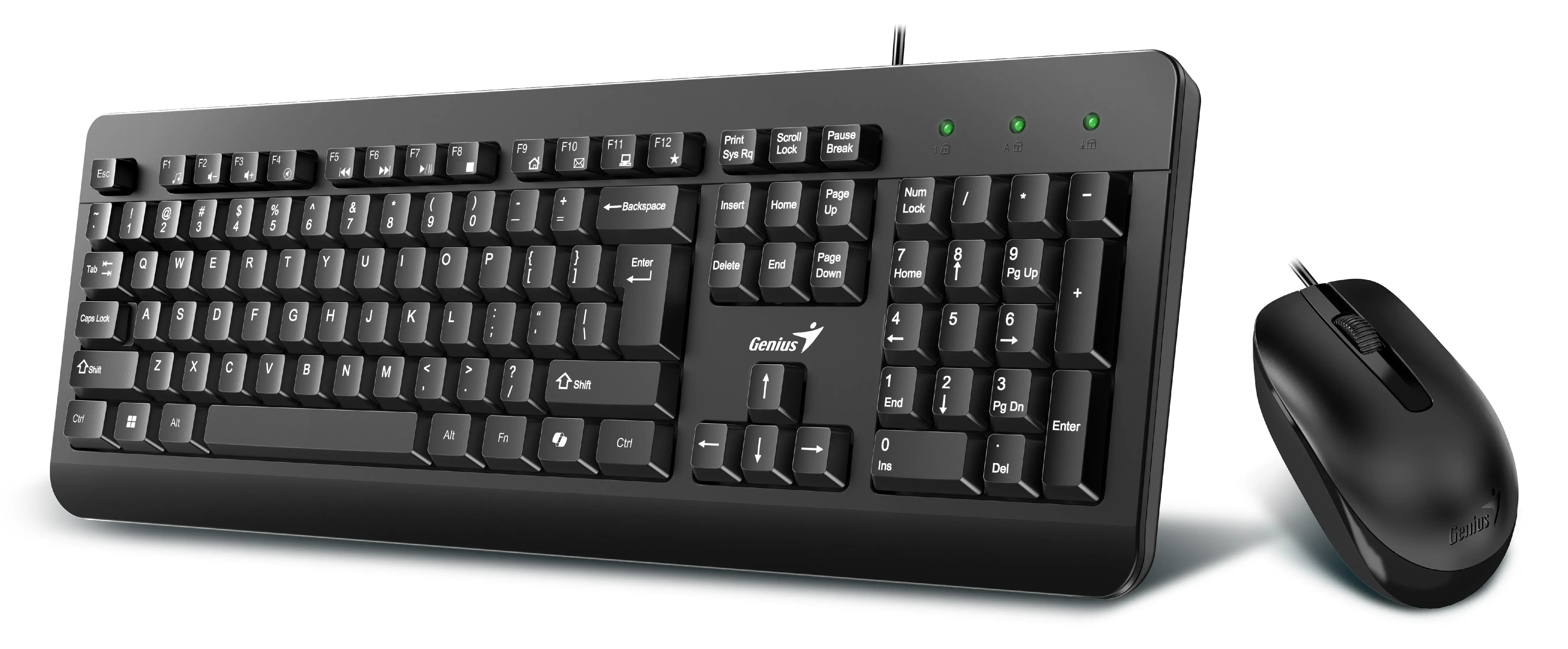 Genius клавиатура и мишка Keyboard and Mouse - KM-160 Black - AI, BG, USB