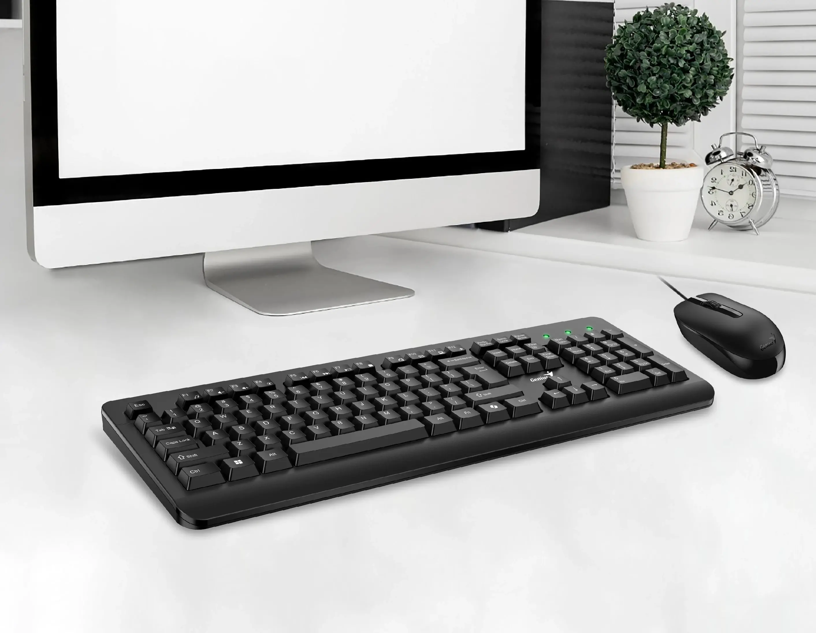 Genius клавиатура и мишка Keyboard and Mouse - KM-160 Black - AI, BG, USB - image 2