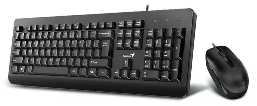 Genius клавиатура и мишка Keyboard and Mouse - KM-160 Black - AI, BG, USB