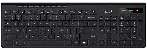 Genius клавиатура кирилизирана безжична Wireless Slim Keyboard SlimStar 7230 Black - AI, BG, 2.4Ghz - image 1