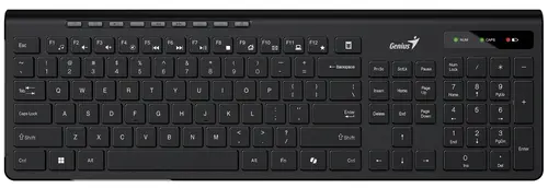 Genius клавиатура кирилизирана безжична Wireless Slim Keyboard SlimStar 7230 Black - AI, BG, 2.4Ghz - image 2