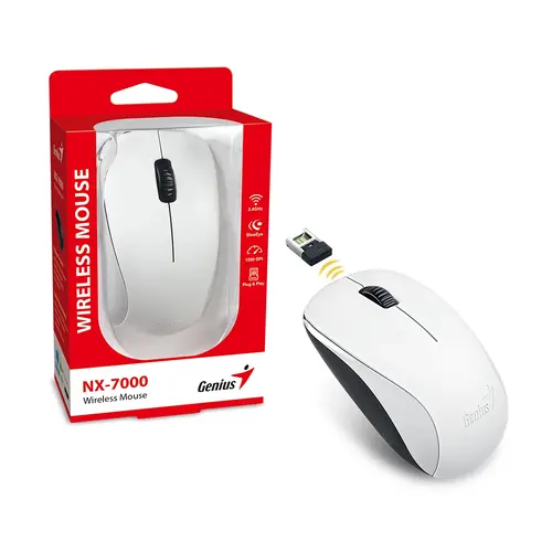 Genius безжична мишка Wireless Mouse - NX-7000 White - 2.4GHz - image 4