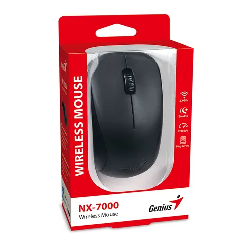 Genius безжична мишка Wireless Mouse - NX-7000 Black - 2.4GHz - image 4