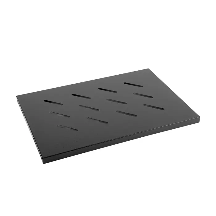 Αξεσουάρ, Lanberg 19" σταθερό ράφι 1U / 496x280mm, μέγιστη φέρουσα ικανότητα έως 120 kg, μαύρο