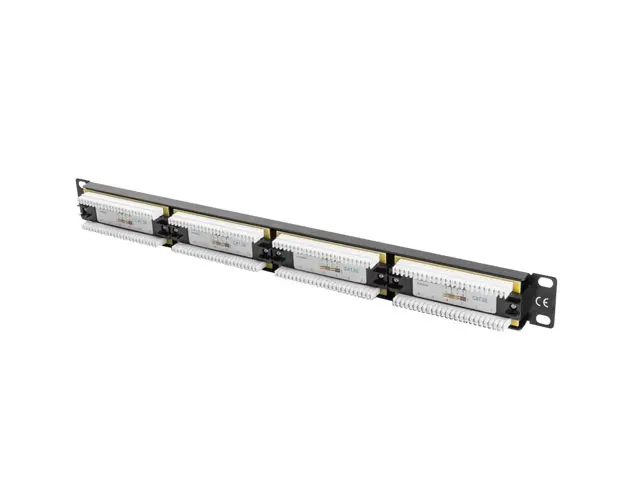 Patch panel, Lanberg patch panel 24 port 1U CAT.5E, negru - image 4