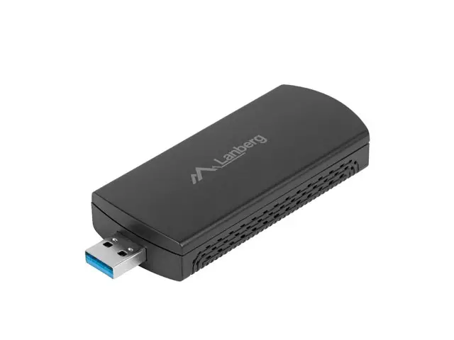 Адаптер, Lanberg USB adapter wireless network card nc-3000-wi ax3000 tri-band 2x internal antennas - image 1