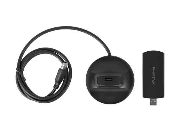 Адаптер, Lanberg USB adapter wireless network card nc-3000-wi ax3000 tri-band 2x internal antennas - image 4