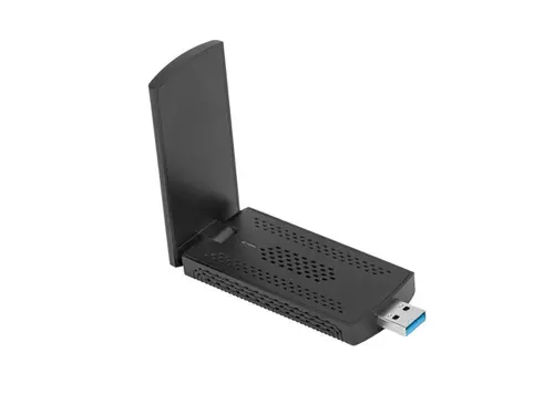 Адаптер, Lanberg USB adapter wireless network card nc-3000-wi ax3000 tri-band 2x internal antennas - image 5
