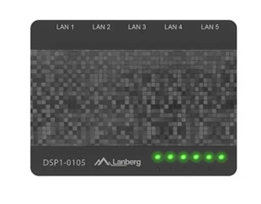 Комутатор, Lanberg switch DSP1-0105 5-port, 100MB/s - image 3