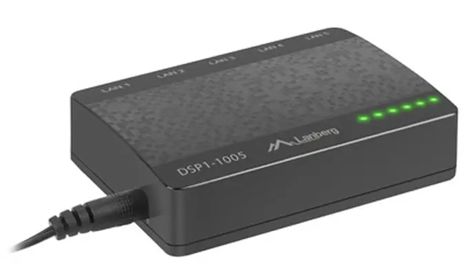Комутатор, Lanberg switch DSP1-1005 5-port, 1GB/s - image 2