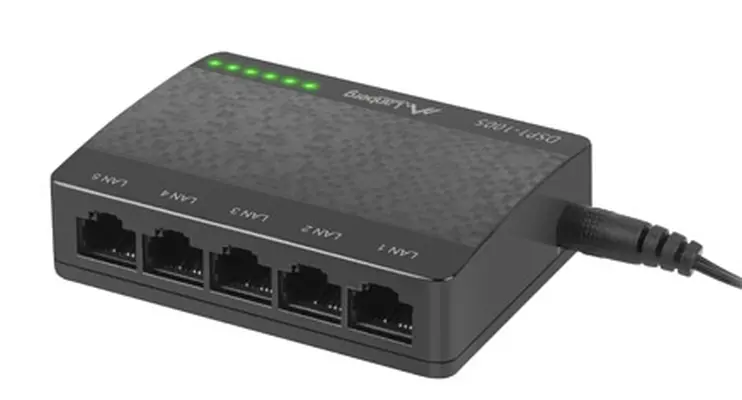 Комутатор, Lanberg switch DSP1-1005 5-port, 1GB/s - image 3