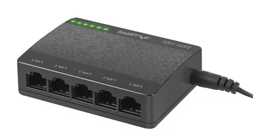 Комутатор, Lanberg switch DSP1-1005 5-port, 1GB/s - image 3