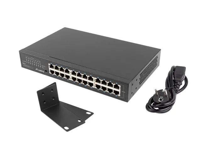Switch, Lanberg switch rsge-24 24x 1GB χωρίς διαχείριση Gigabit Ethernet rack 19"