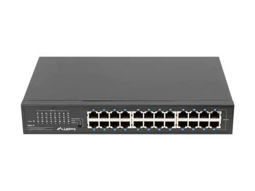 Комутатор, Lanberg switch rsge-24 24x 1GB unmanaged gigabit ethernet rack 19" - image 4