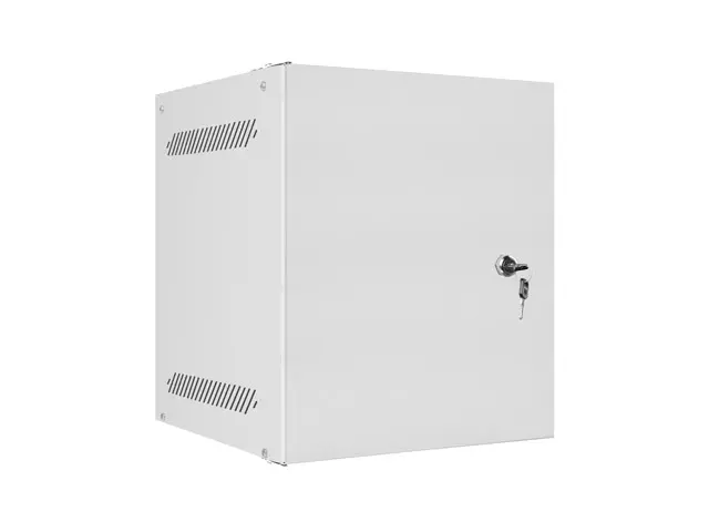 Комуникационен шкаф, Lanberg rack cabinet 10" wall-mount 6U/280x310 for self-assembly with metal door grey (flat pack)