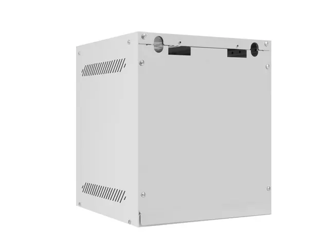 Комуникационен шкаф, Lanberg rack cabinet 10" wall-mount 6U/280x310 for self-assembly with metal door grey (flat pack) - image 4