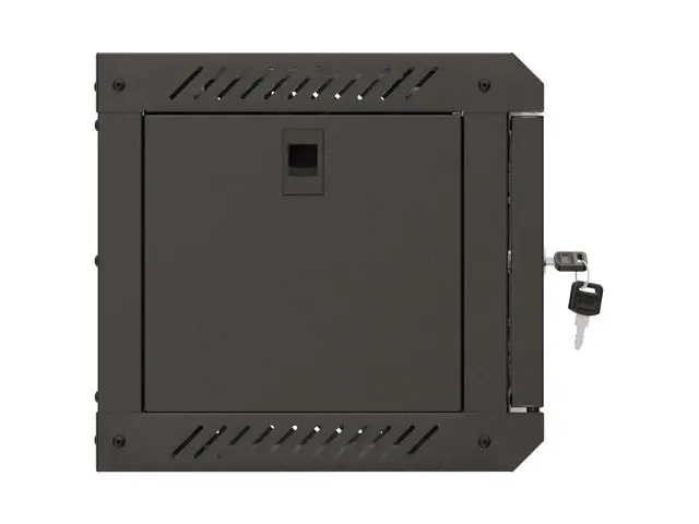 Комуникационен шкаф, Lanberg rack cabinet 10" wall-mount 4U/300x300 (flat pack) with glass door black - image 6