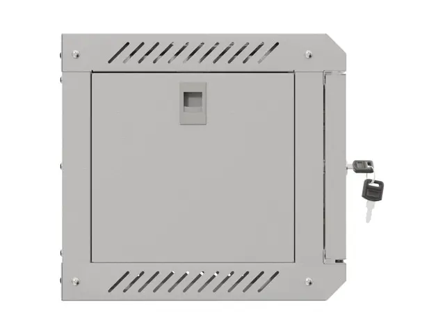 Комуникационен шкаф, Lanberg rack cabinet 10" wall-mount 4U/300x300 (flat pack) with glass door grey - image 8