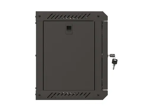 Комуникационен шкаф, Lanberg rack cabinet 10" wall-mount 6U/300x300 (flat pack) with glass door black - image 5