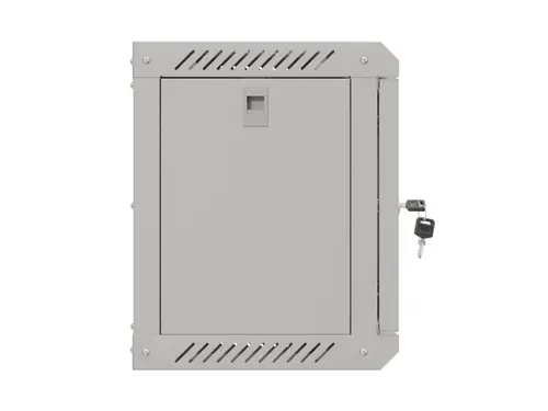 Комуникационен шкаф, Lanberg rack cabinet 10" wall-mount 6U/300x300 (flat pack) with glass door grey - image 6