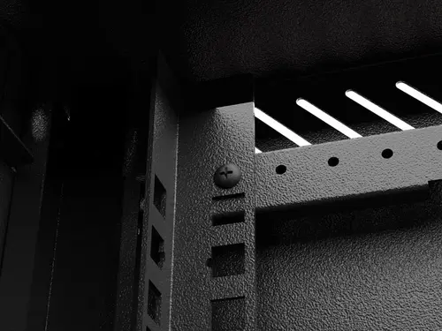 Комуникационен шкаф, Lanberg rack cabinet 10" wall-mount 9U/300x300 (flat pack) with glass door black - image 6