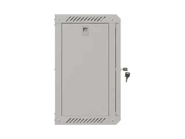 Комуникационен шкаф, Lanberg rack cabinet 10" wall-mount 9U/300x300 (flat pack) with glass door grey - image 1