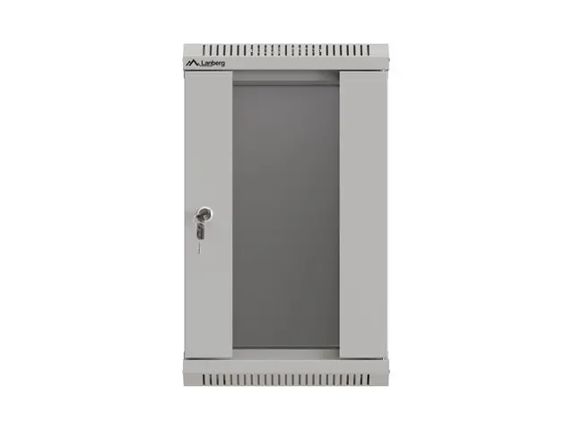 Комуникационен шкаф, Lanberg rack cabinet 10" wall-mount 9U/300x300 (flat pack) with glass door grey - image 10