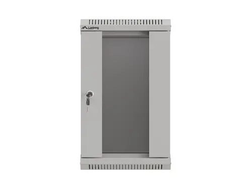 Dulap de comunicații, Lanberg rack cabinet 10" de perete 9U/300x300 (flat pack) cu ușă din sticlă gri - 11