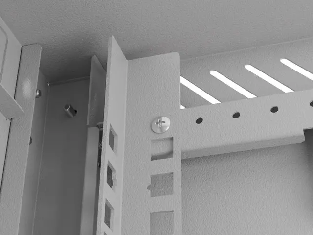 Комуникационен шкаф, Lanberg rack cabinet 10" wall-mount 9U/300x300 (flat pack) with glass door grey - image 7