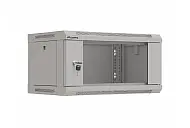 Комуникационен шкаф, Lanberg rack cabinet 19" wall-mount 4U/540x350 (flat pack) with glass door grey - image 4