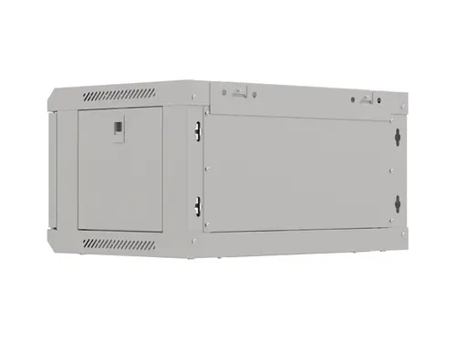 Комуникационен шкаф, Lanberg rack cabinet 19" wall-mount 4U/540x350 (flat pack) with glass door grey - image 8